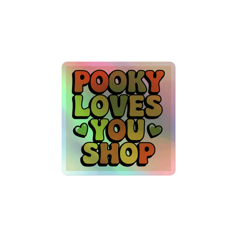 Retro Love Holographic Sticker Sheet product image (1)