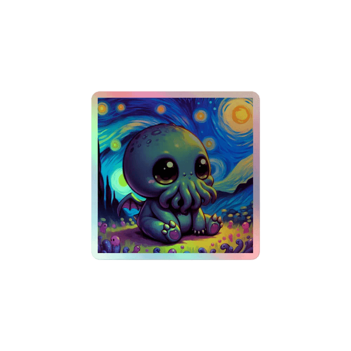 Starry Nights with Cthulhu Sticker product image (1)