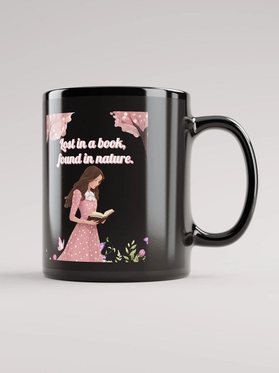 Lost In A Book, Found In Nature Black Mug product image (4)