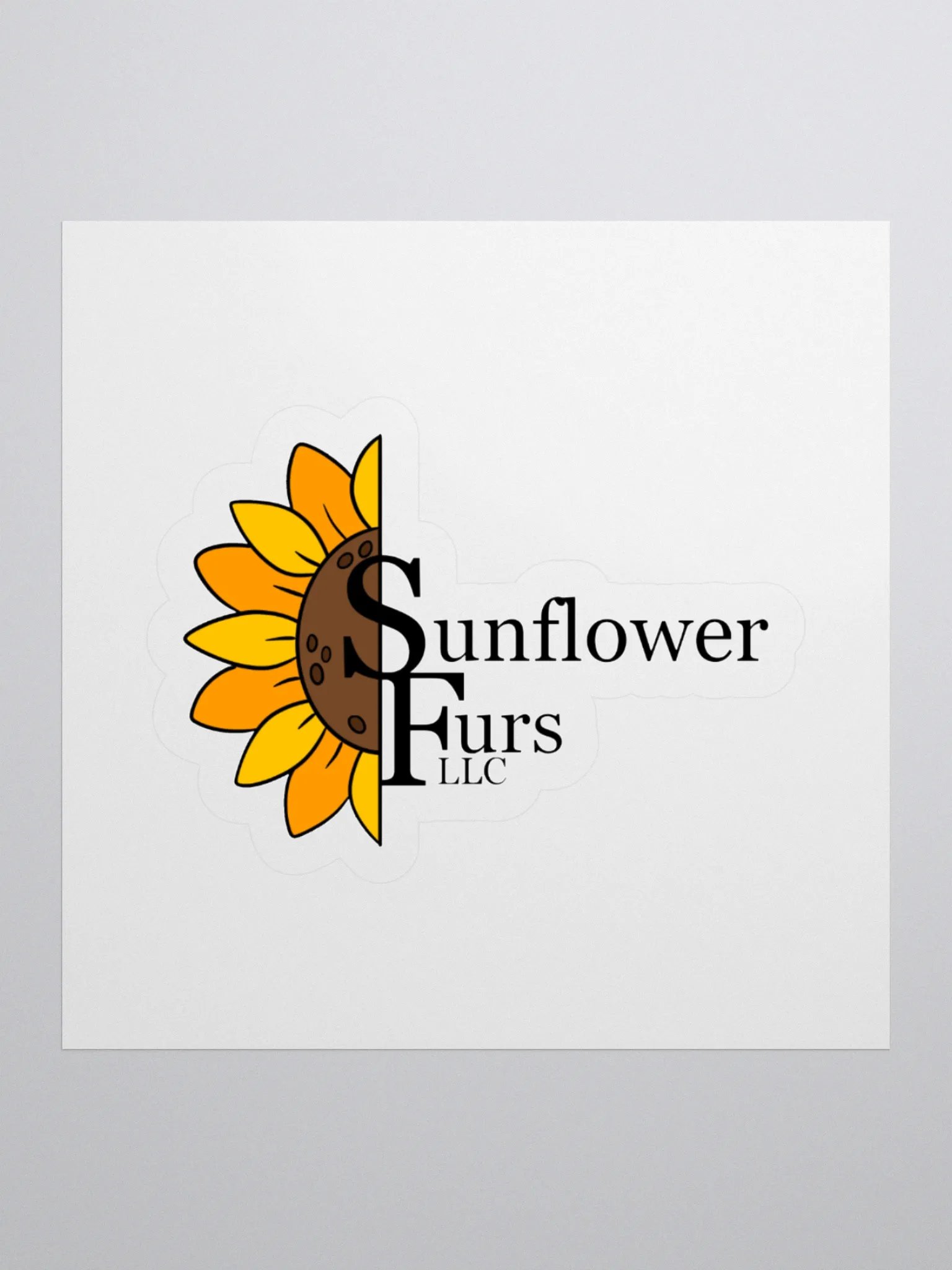 SunFlowerFurs Logo Sticker product image (1)