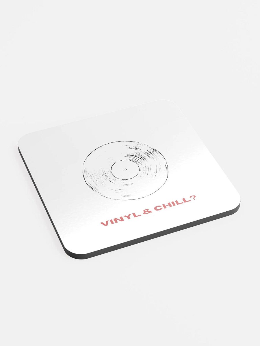 Vinyl & Chill Glossed Cork Coaster product image (2)