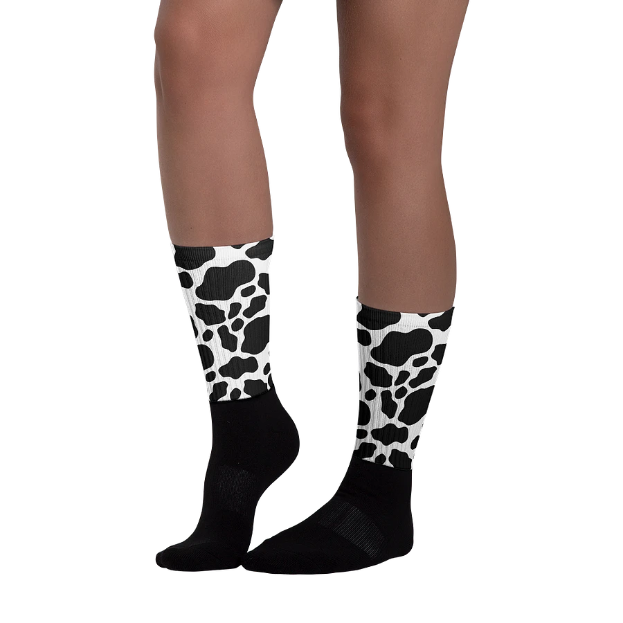 Cow Print Socks - Black & White product image (4)