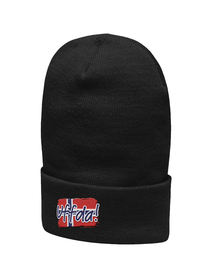 Norwegian Flag Inspired 'Uff Da!' Beanie product image (10)