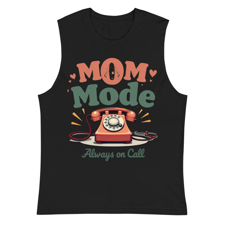 Retro Mom Mode Muscle Tank product image (3)