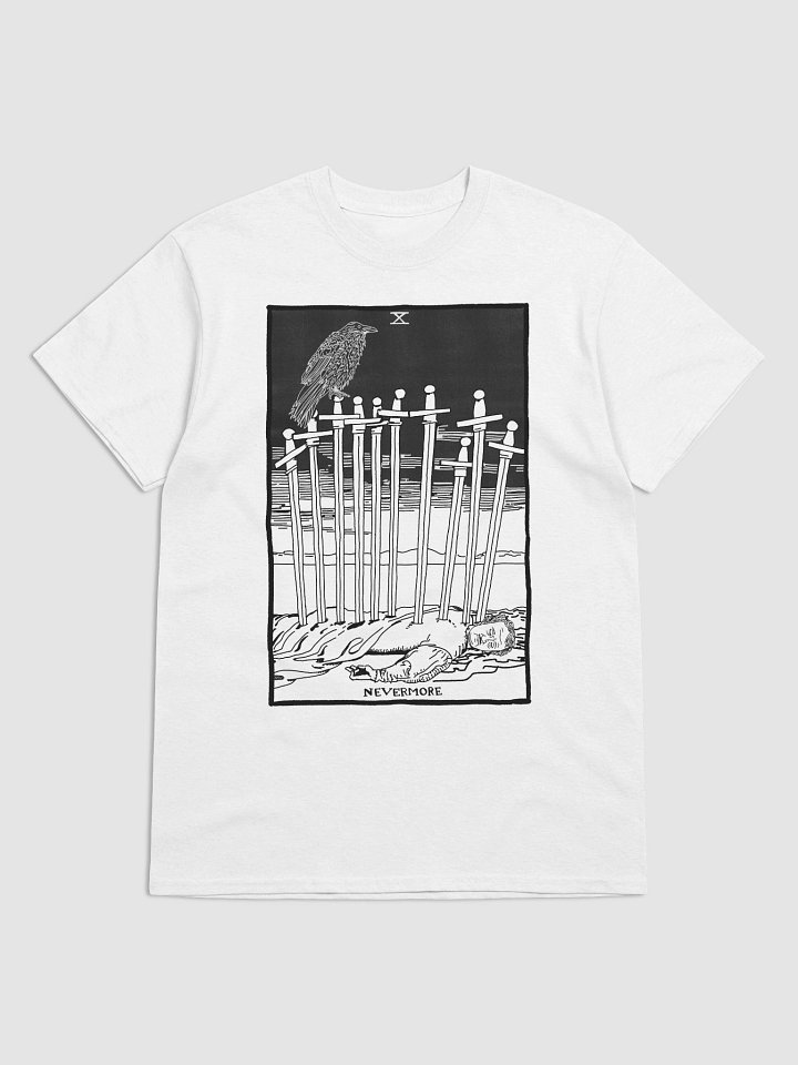 Edgar Allan Poe Ten of Swords Tarot Card Shirt Minimalist product image (1)