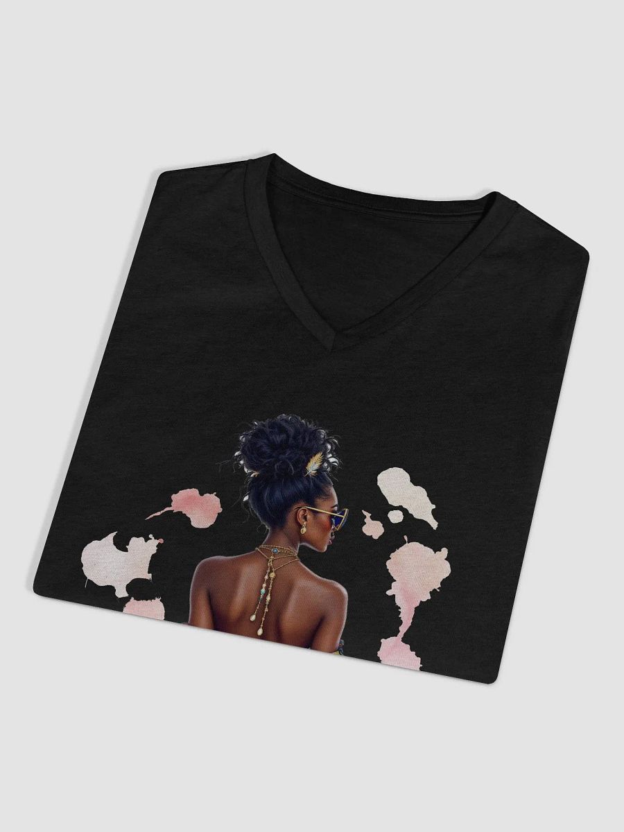 Floral Draped Muse Women's V-Neck Tee product image (3)
