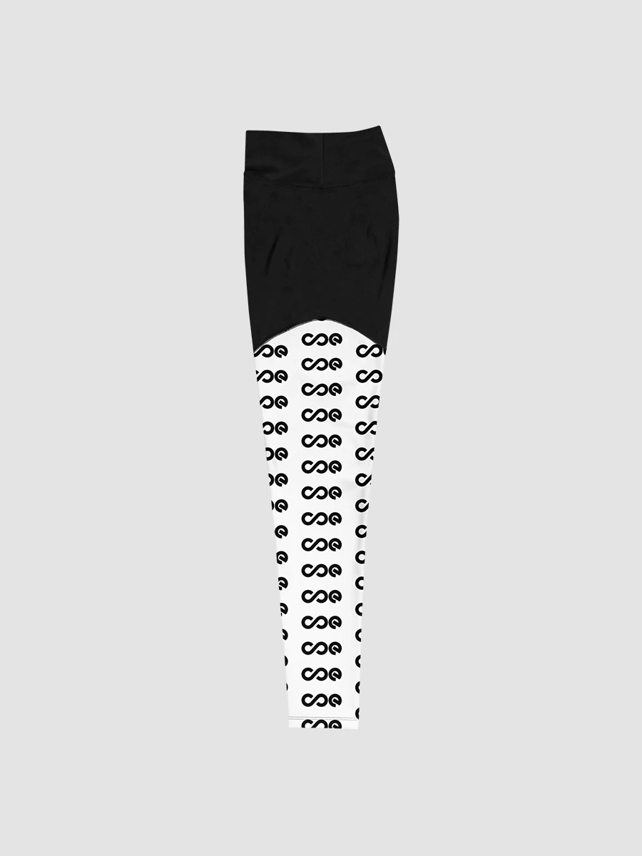 COE Premium Sports Leggings Black & White product image (3)