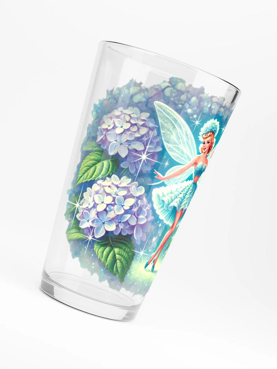 Blue Hydrangea Fairy 16 oz Drinking Glass - Fairytale Glassware product image (6)