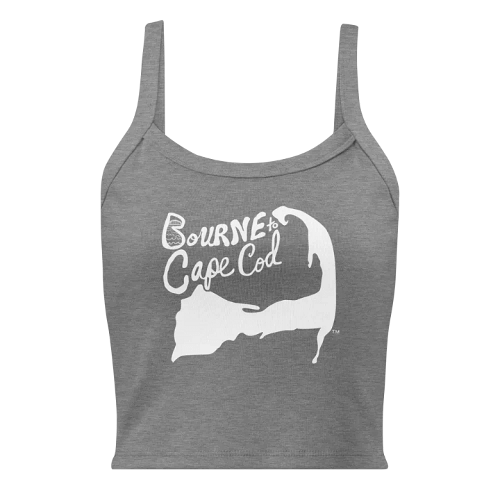 BOURNE to Cape Cod™ | Women’s Micro-Rib Tank | Coastal Cool with a Flattering Fit | White Logo product image (1)