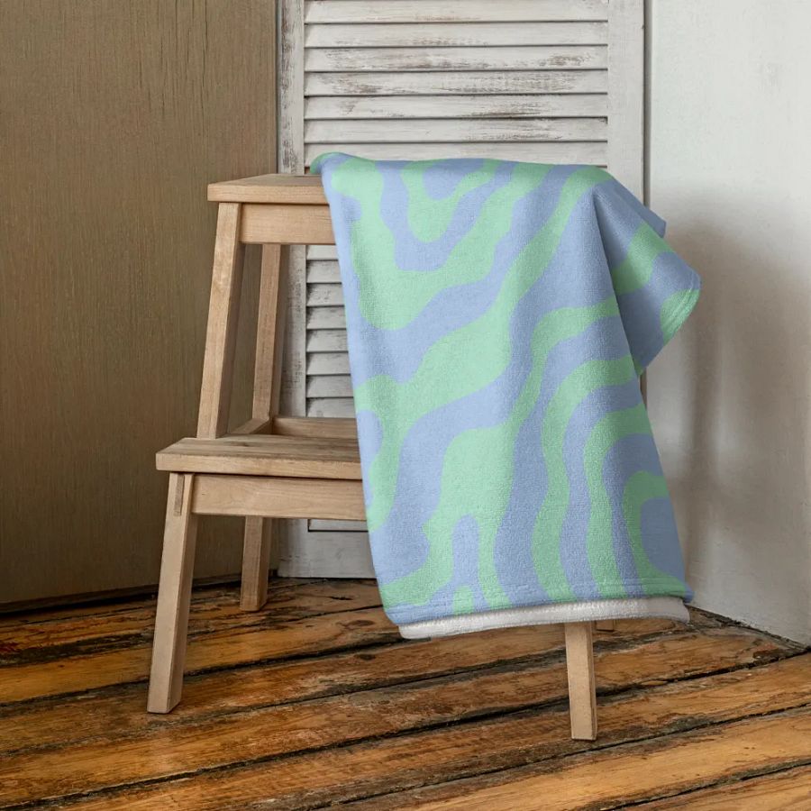 Aqua Camo Waves Towel product image (4)