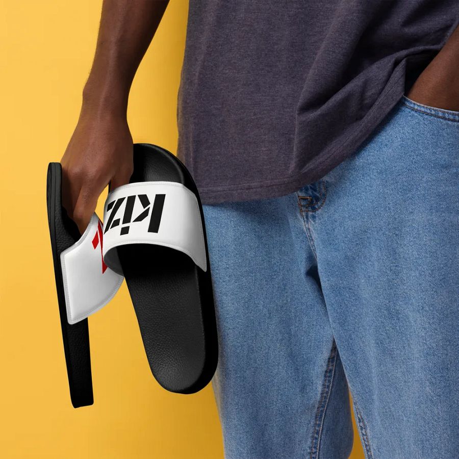 KIZ MEN'S SLIDES - WHITE / BLACK / RED product image (5)