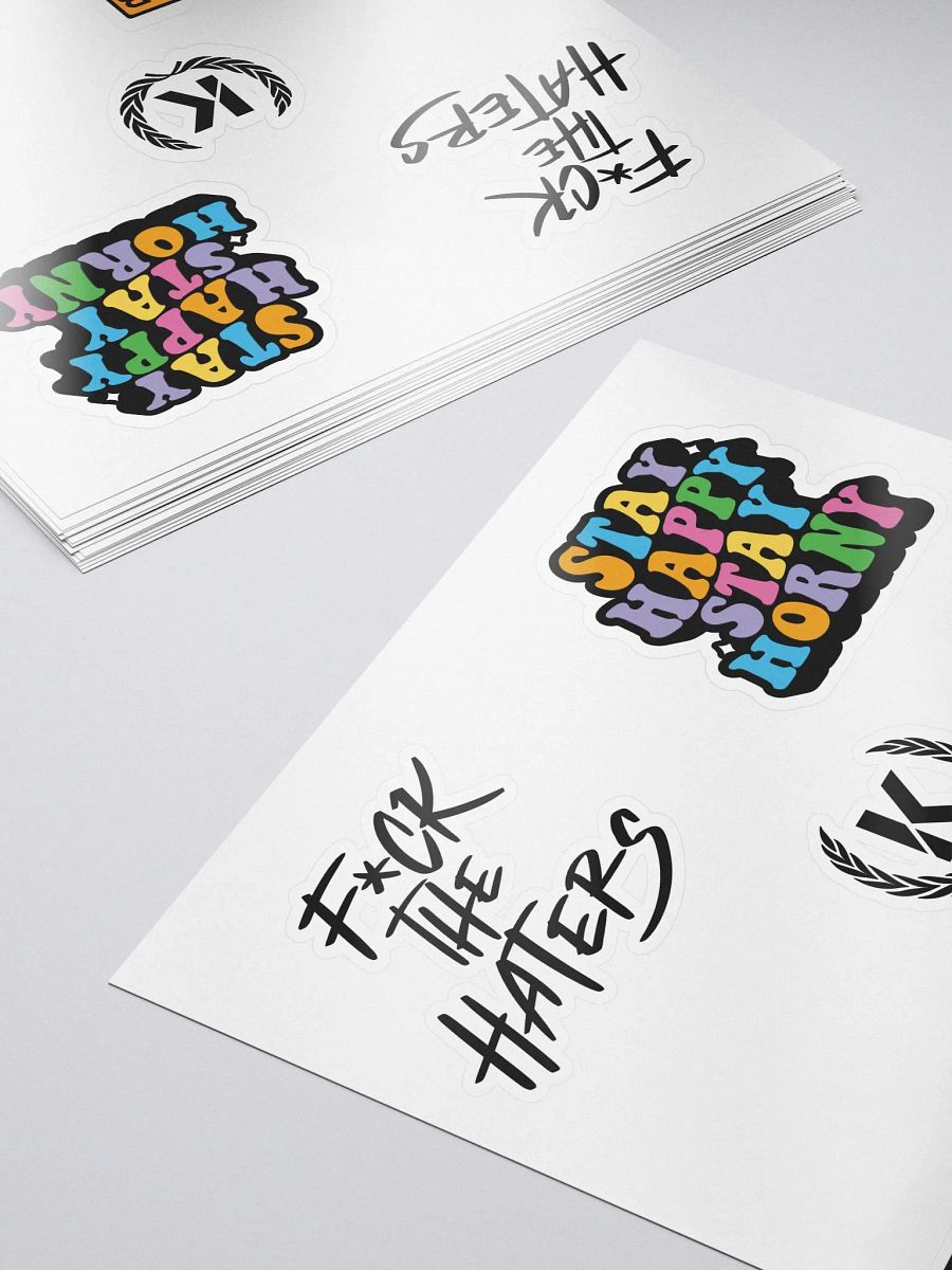 NSFW Kiss cut stickers product image (5)