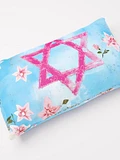 Pink Star of David Pillow with Floral Shabby Chic product image (1)