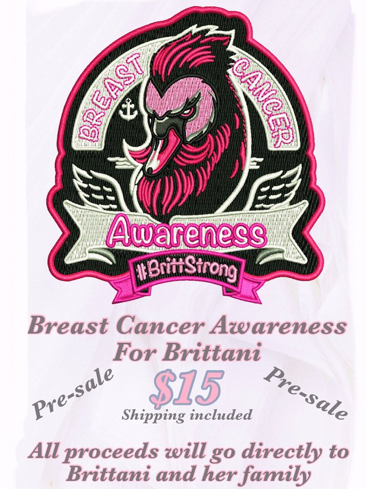 #BrittStrong Breast Cancer Awareness patch product image (1)