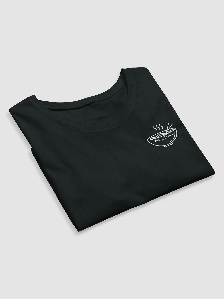 Simplistic NerdyNoodle Emblem Cropped Tee (Black) product image (6)