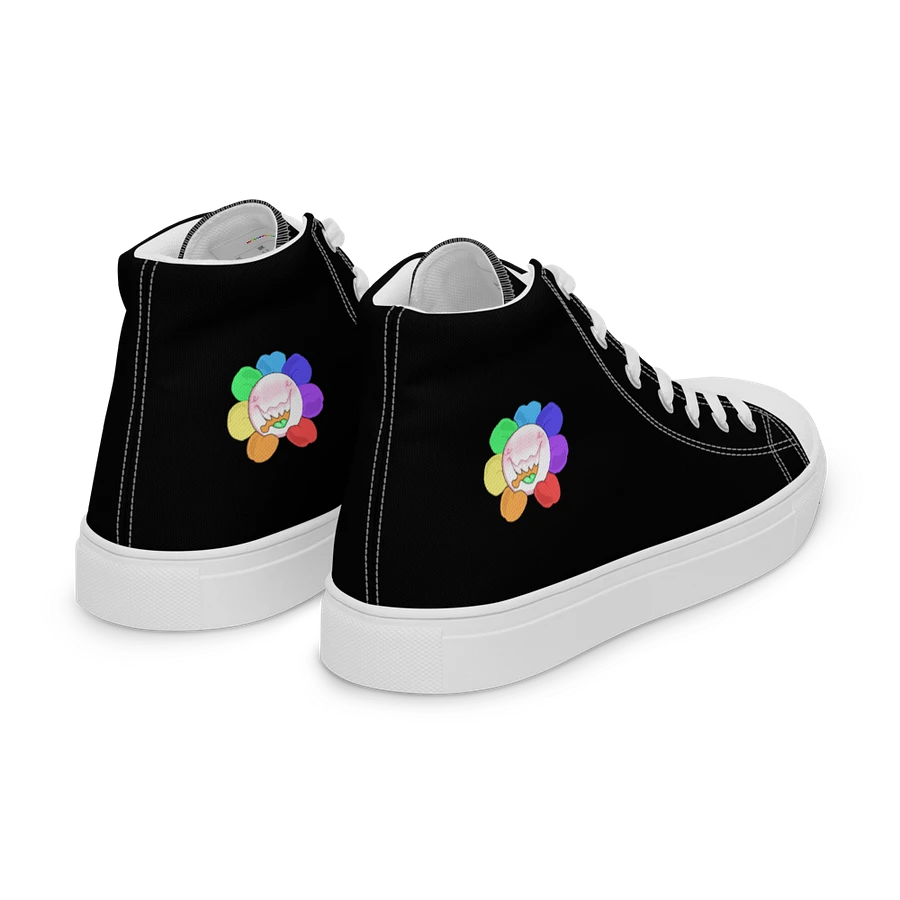 Black and White Flower Sneakers product image (28)