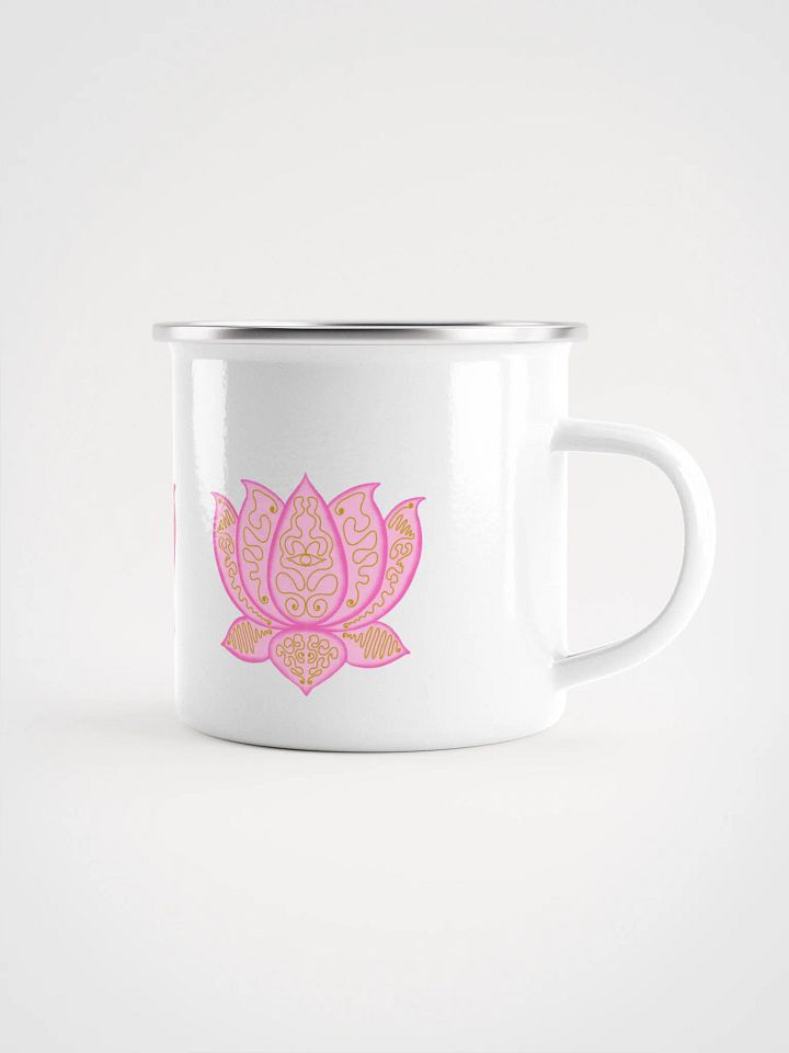Lotus Harmony Enamel Mug product image (1)