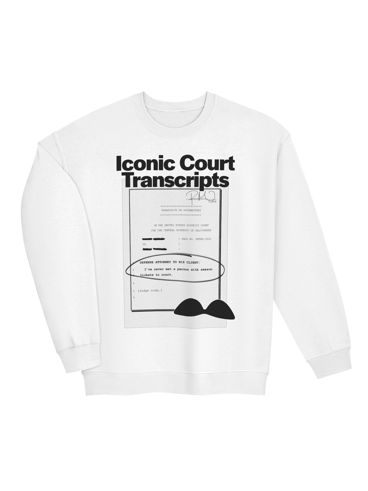 Season Tickets To Court White Sweatshirt product image (3)