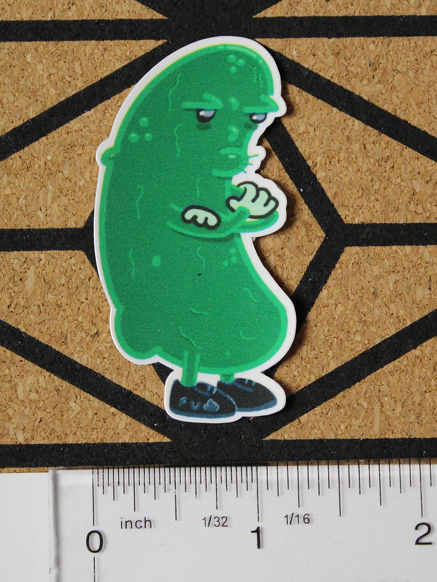 Grumpy pickle sticker product image (1)