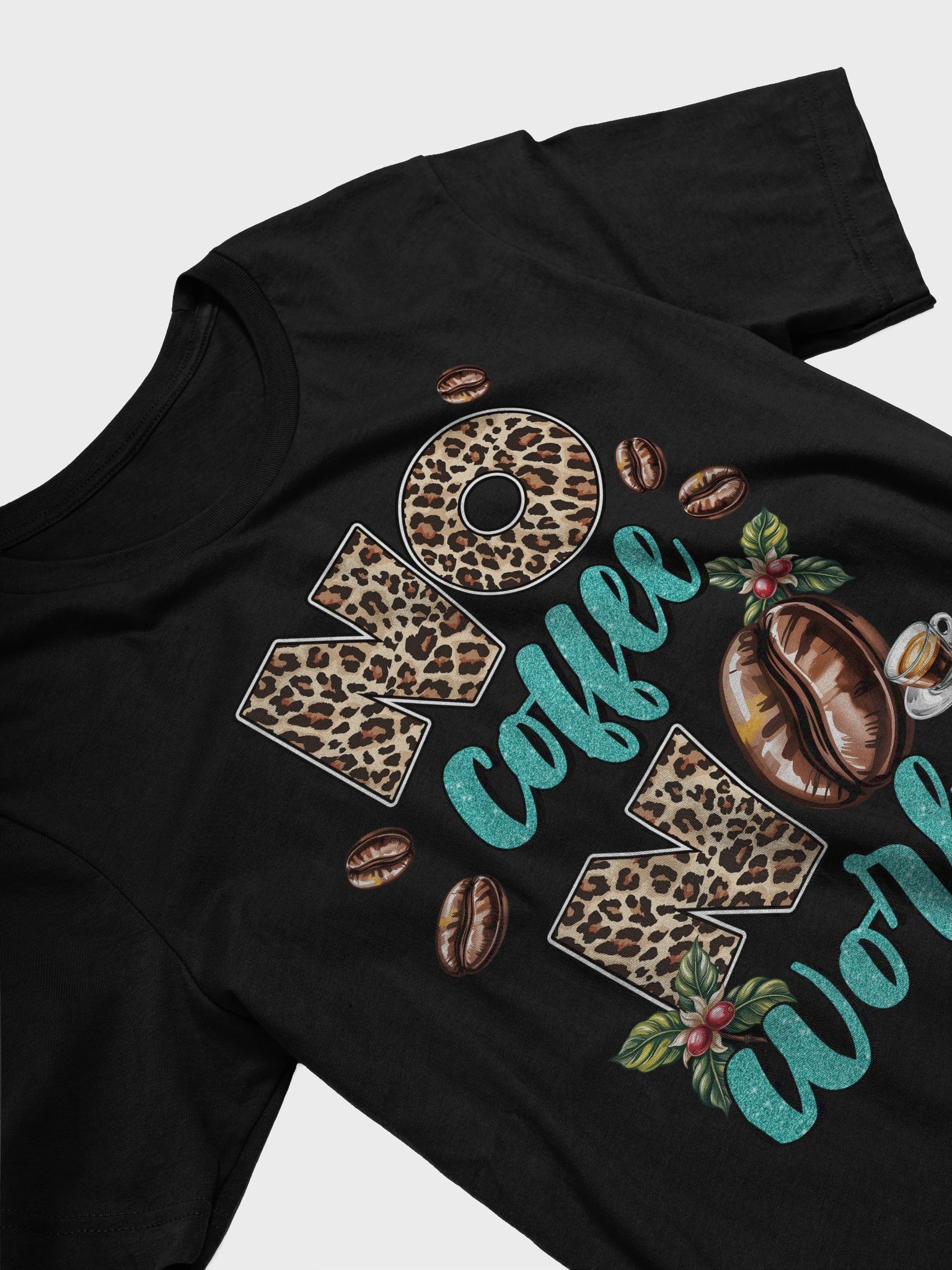 Leopard Print Coffee Lover T-Shirt product image (3)