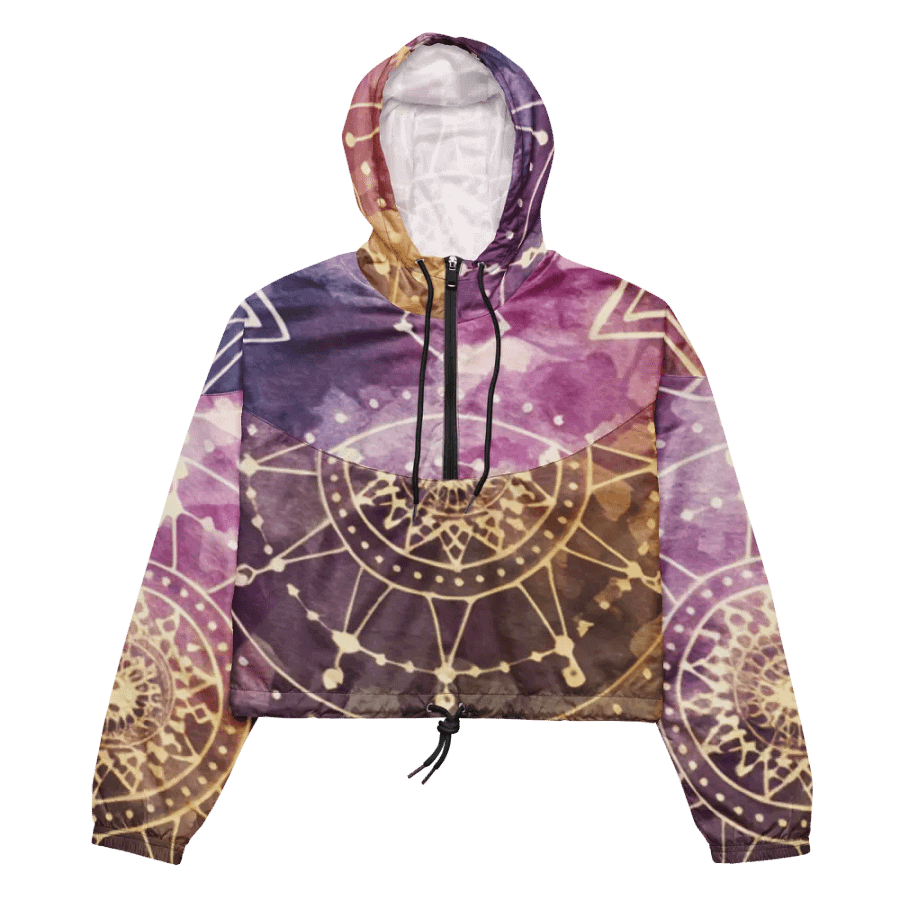 Sacred Geometry, Women's Cropped Windbreaker product image (4)