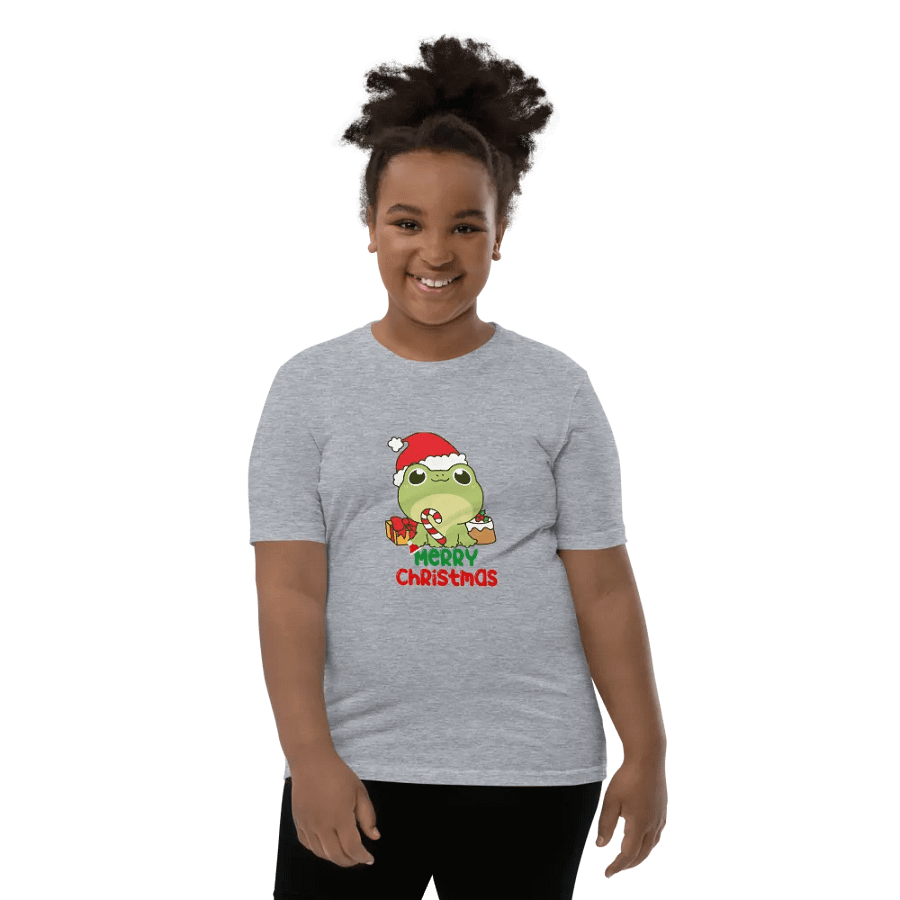 Festive Frog Christmas Youth T-Shirt product image (139)