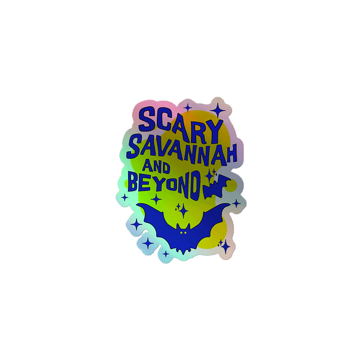 Scary Savannah Bat Holographic Bat Sticker product image (1)