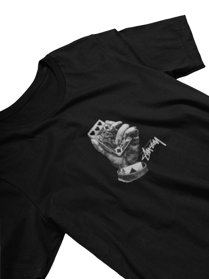 ALL BETS OFF BLACK TEE PIGMENT DYED product image (2)