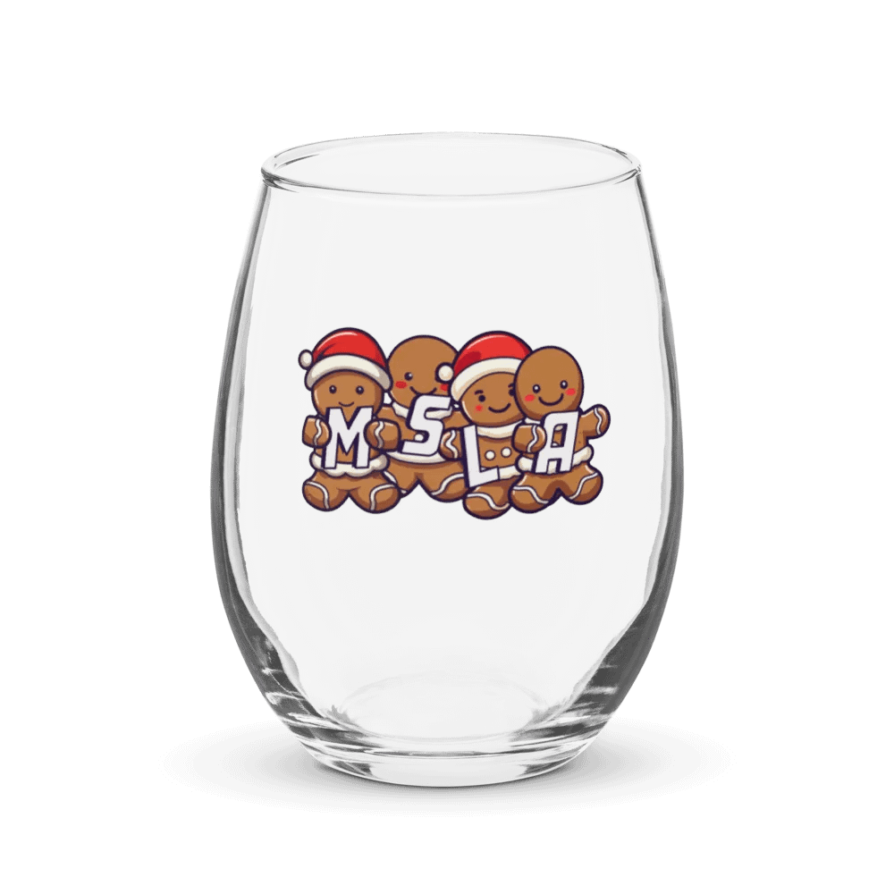MSLA Holiday Gingerbread Stemless Wine Glass product image (1)
