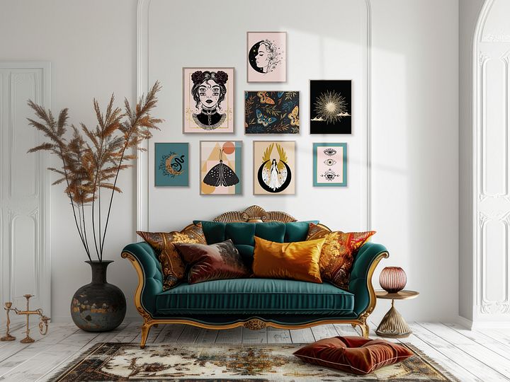 Celestial Witchy Gallery Wall Set of 8 DIGITAL Prints product image (1)