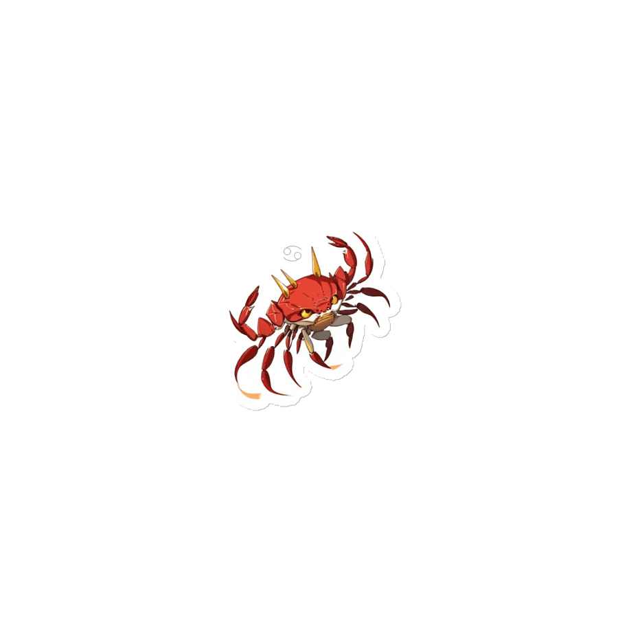Crab Claw Cutie Die-Cut Magnets product image (1)
