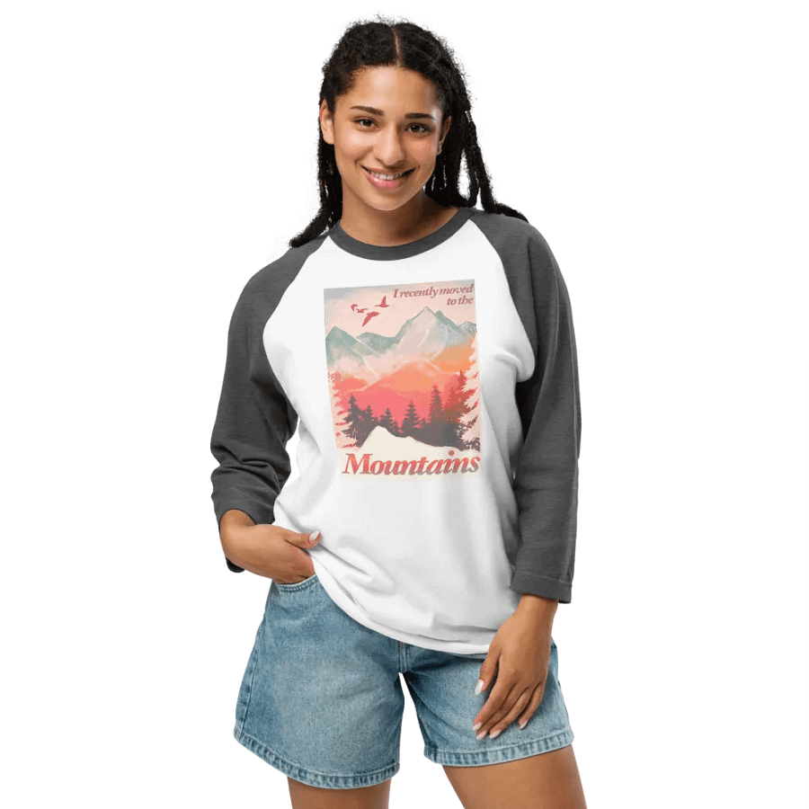 I Recently Moved To Mountains Raglan T-shirt product image (61)