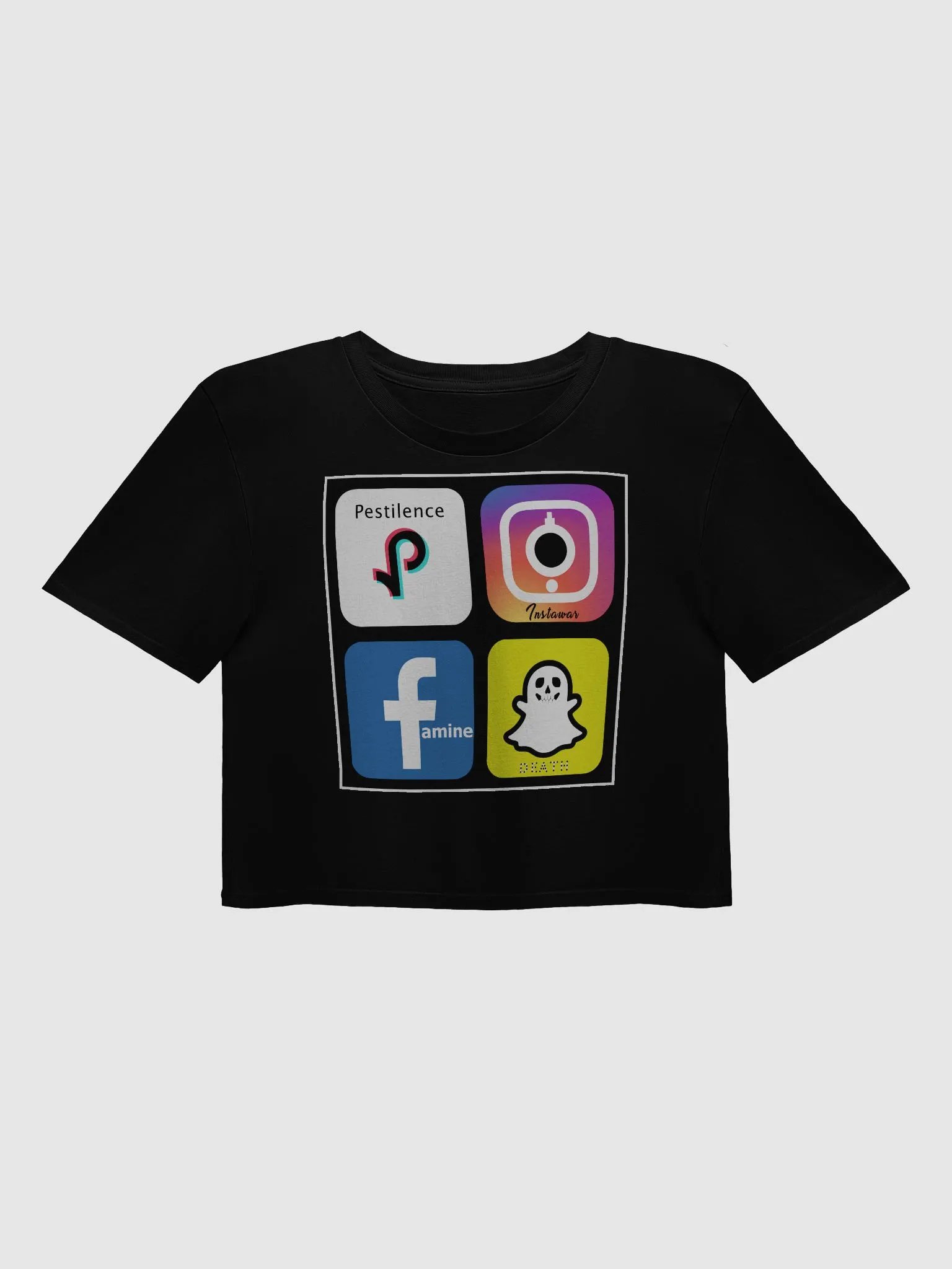 4 Apps of the Apocalypse Crop Top product image (1)