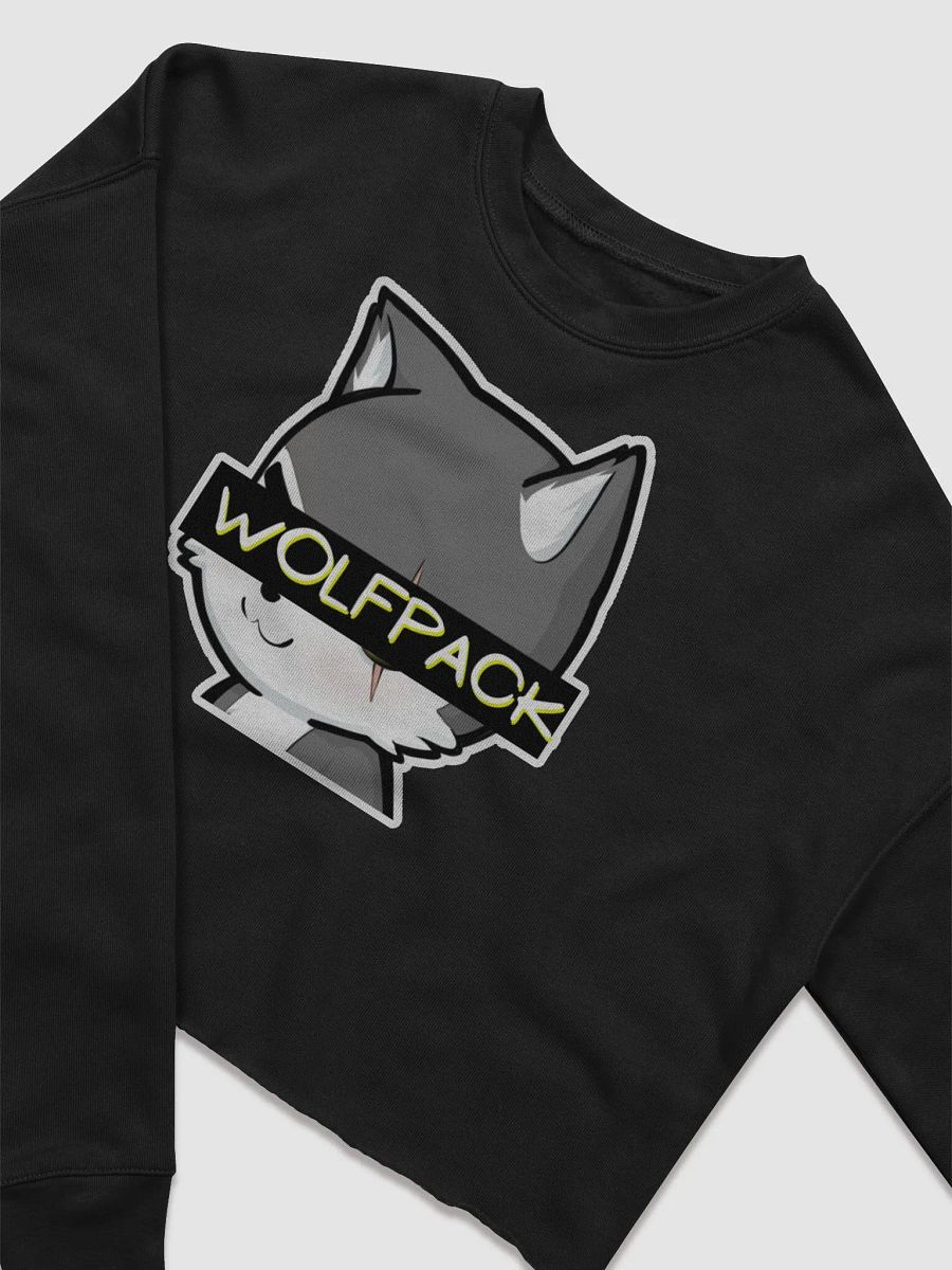 Women's WOLFPACK Crop Long Sleeve Shirt (Chibi Wolf) product image (3)