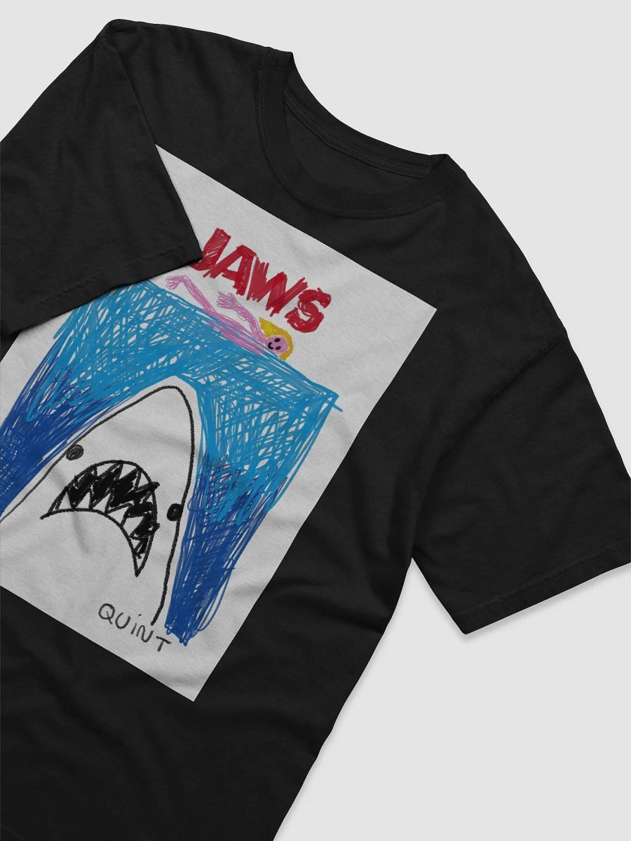 🦈 "JAWS" – Shark CreepyKids Horror Unisex Art Print Tee 💀 product image (3)
