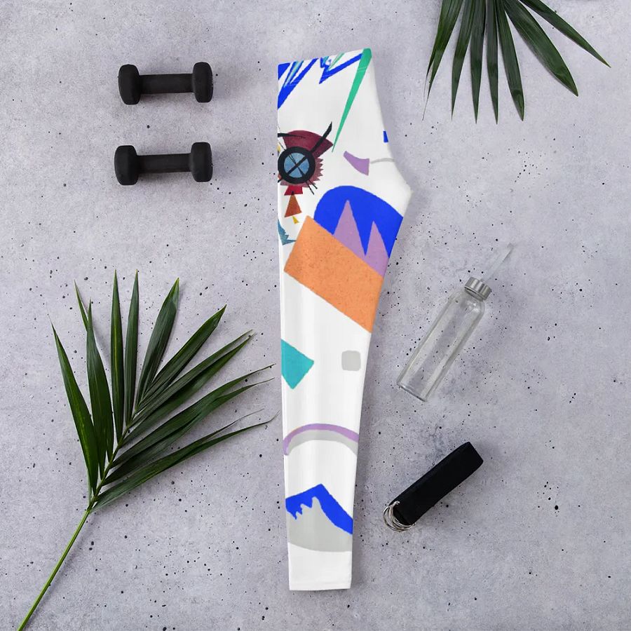 Abstract Lithographic Pattern Design leggings - V1 product image (8)