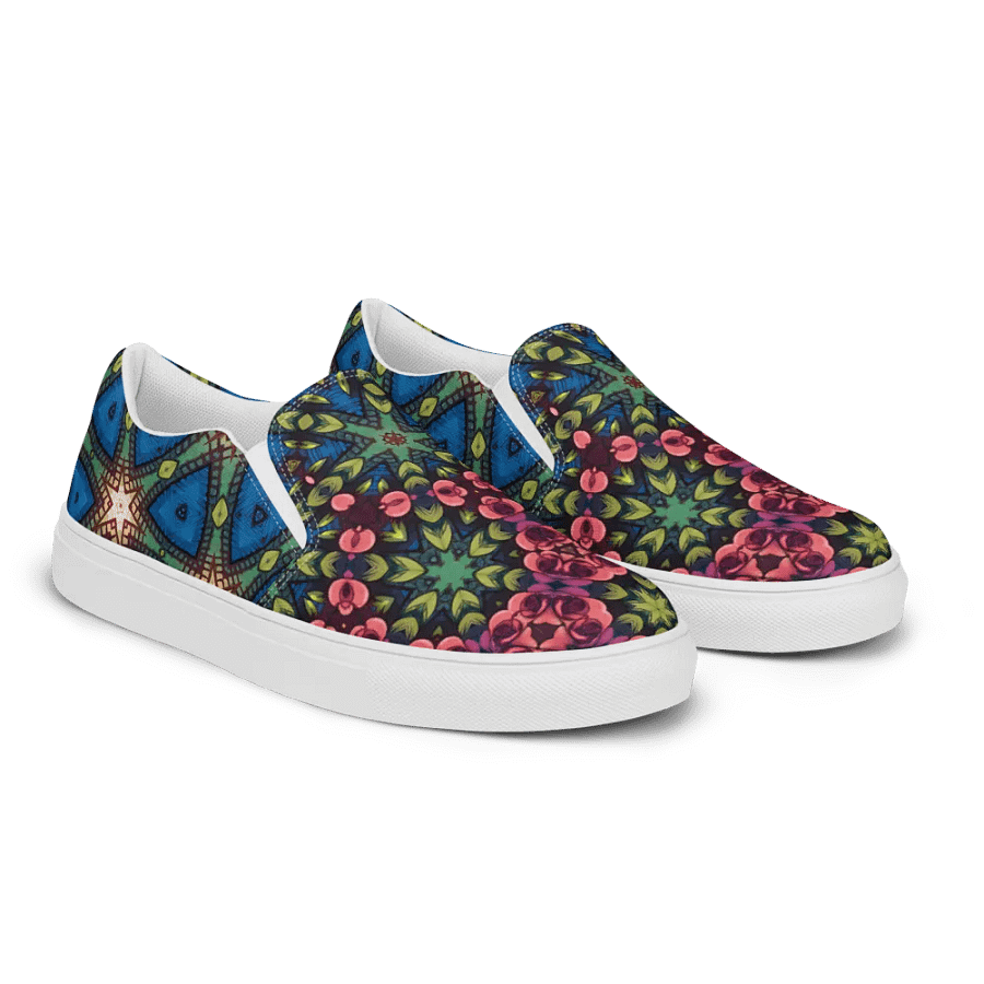 Cozy Honeycomb Canvas Slip-Ons product image (6)