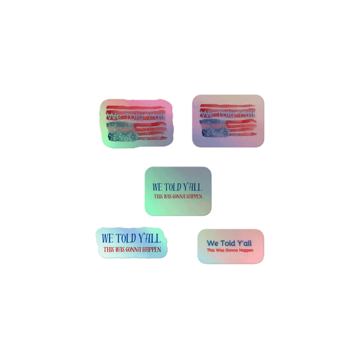 Resistors, We Told Y'all , Holo Sticker Pack product image (1)