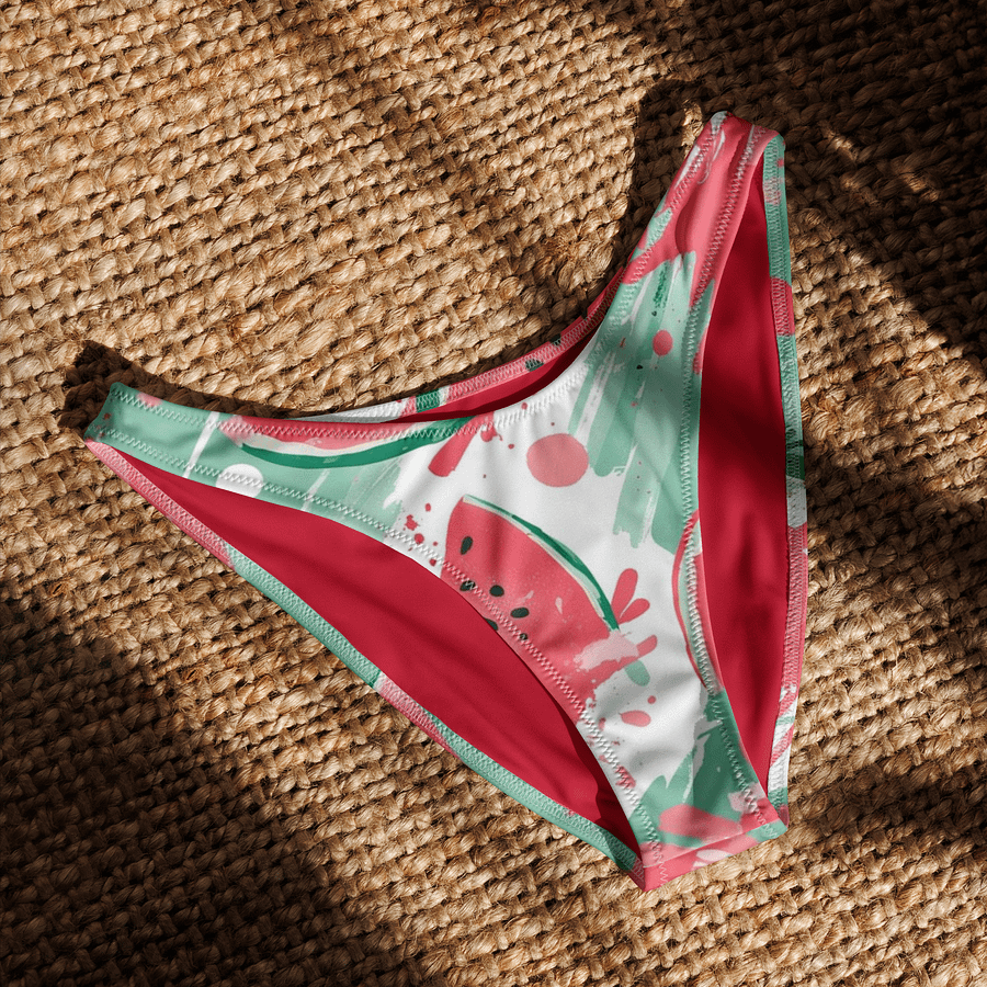 Watermelon Mint Granita Cream V-Cut Bikini Bottoms product image (6)