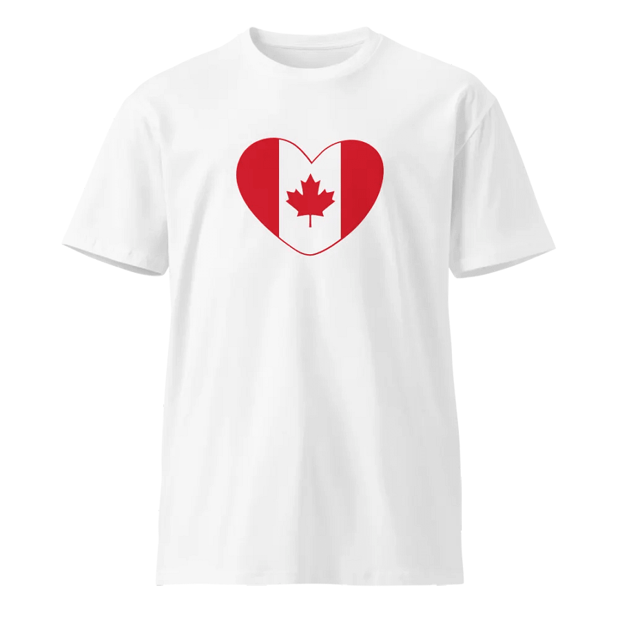 Canadian Heart Flag Unisex Tee product image (1)