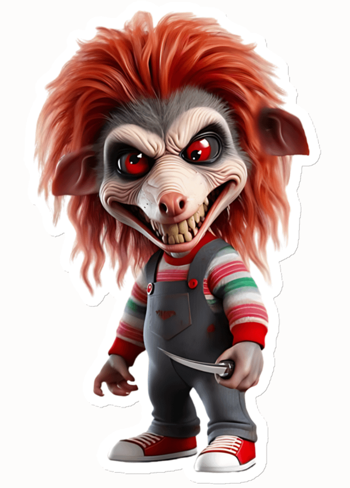 ''Chuckee Rose The Possum'' Die-Cut Magnet product image (6)
