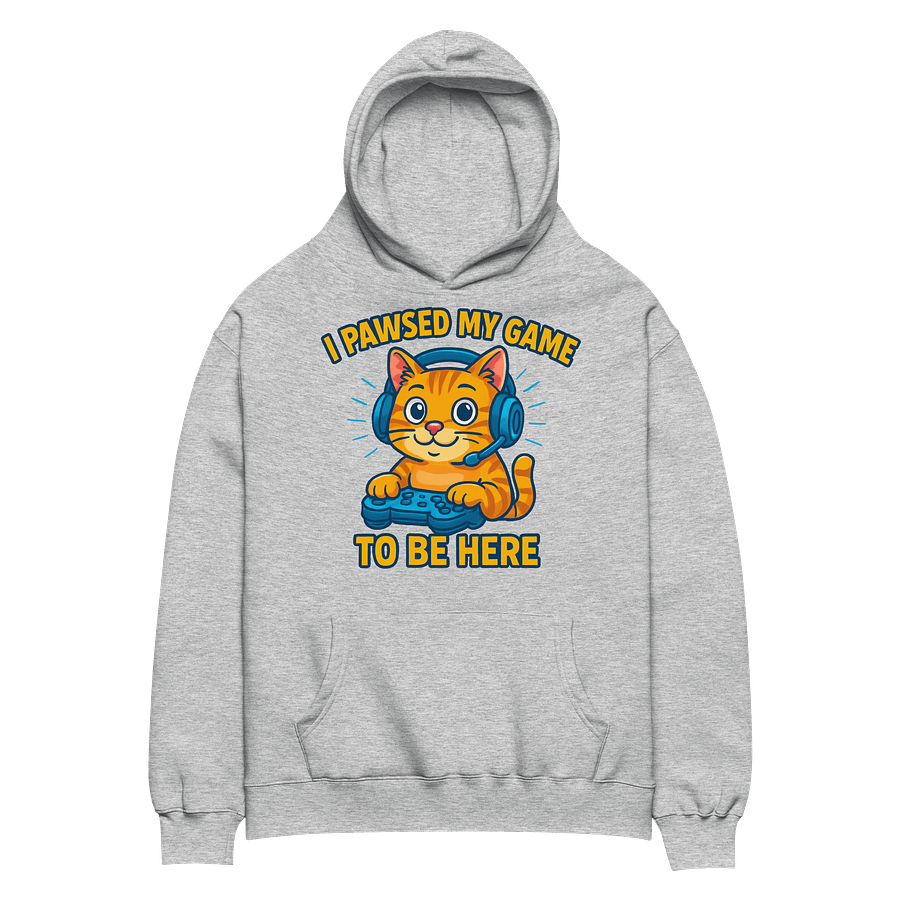 Game On Cat Oversized Hoodie product image (1)