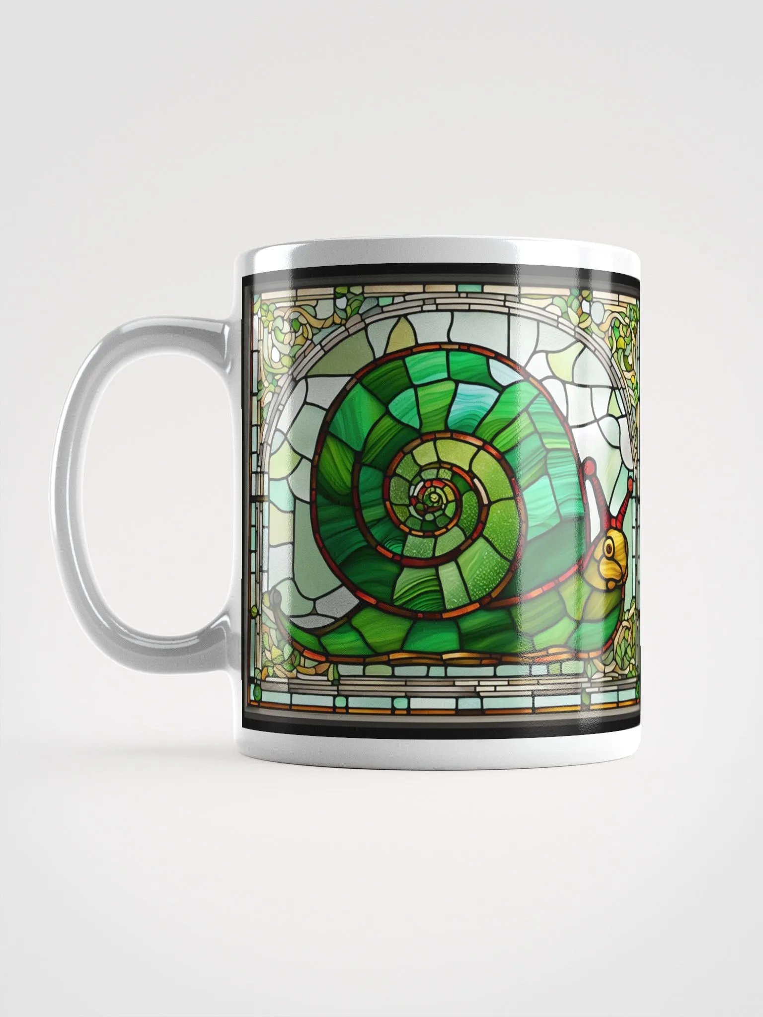 #004 Rosie Radar Snail Stained Glass Mug product image (11)