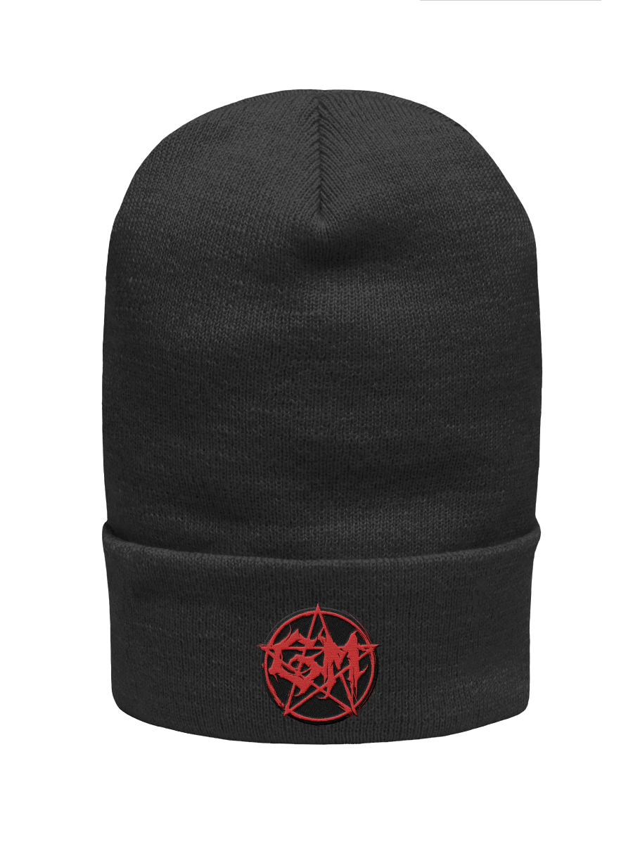 Ghouls Merch Pentagram Embroidered Beanie product image (1)