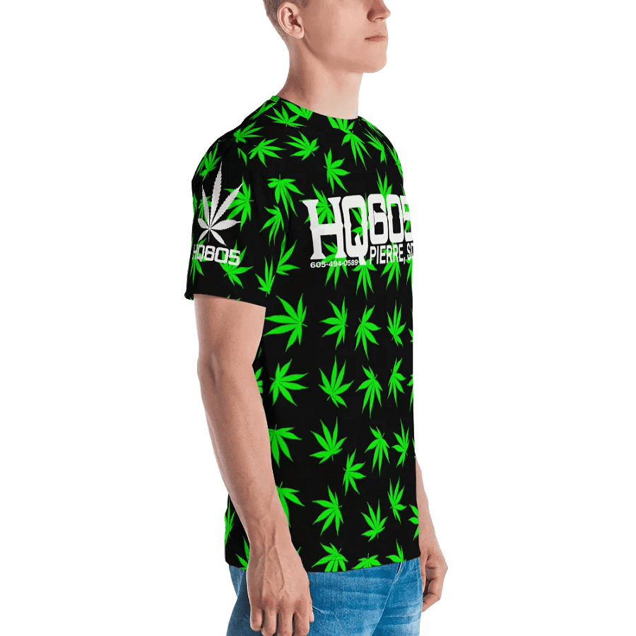 HempQuarters Neon Green Marijuana Leaf Shirt product image (4)