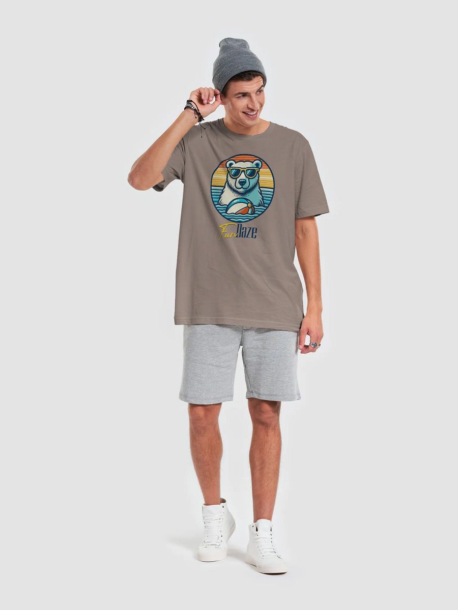 Fun daze polar bear tshirt, summer beach shirt, retro beach vibes tee, funny animal shirt, chill vibes tee, playful vacation shirt, beach day shirt product image (4)