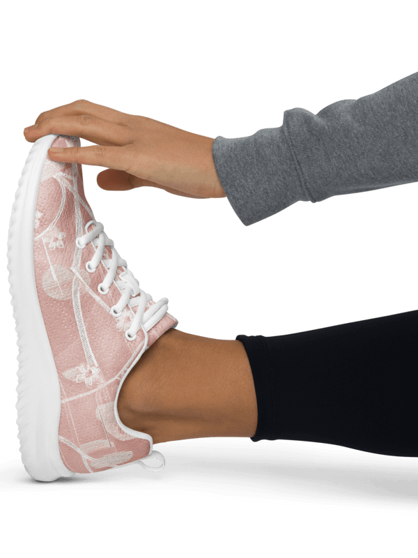 Women's Pretty & Pink Asian inspired Painted Athletic Kicks product image (1)