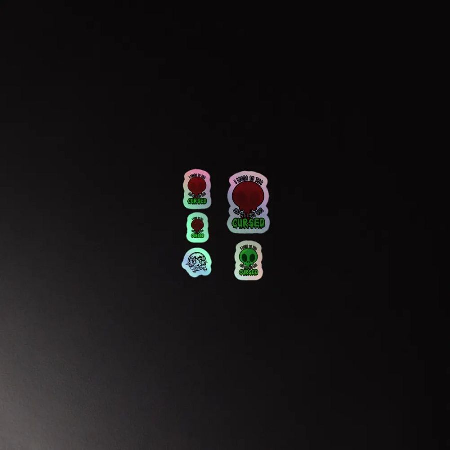 All I Got Was Cursed - Death Knight - Holo Sticker Sheet product image (2)