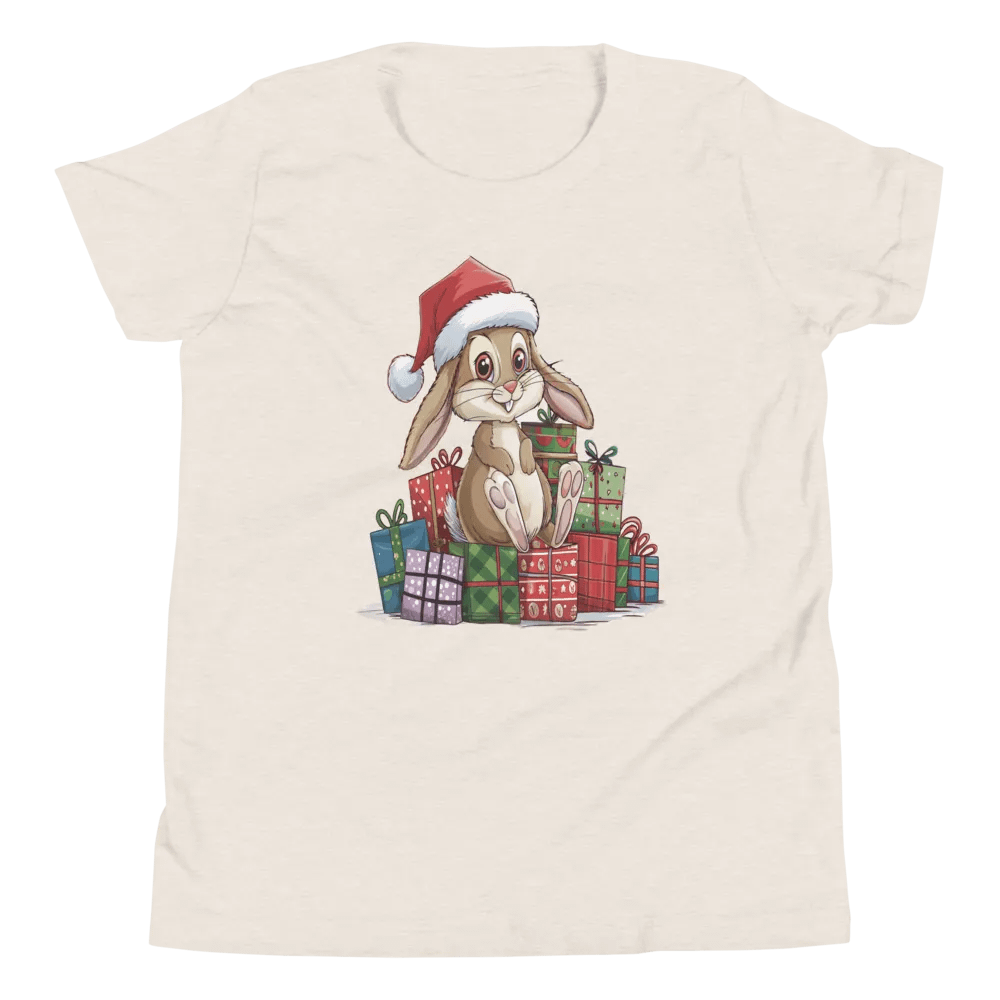 Santa Bunny Youth Short Sleeve T-Shirt product image (4)