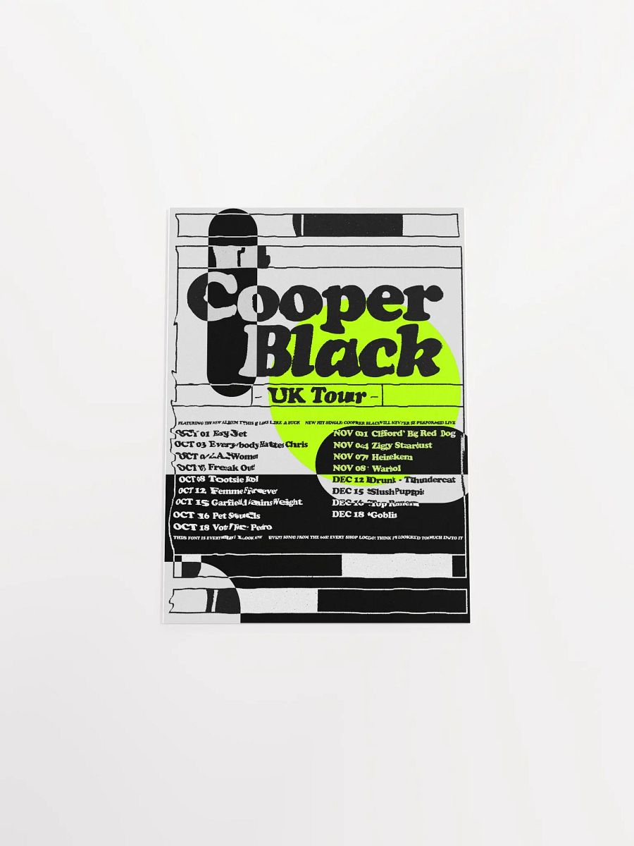 COOPER BLACK POSTER product image (4)